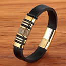 Pulseira de Luxo de Couro Genuíno - LUXURY GENUIN