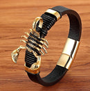 Pulseira de Luxo de Couro Genuíno - LUXURY GENUIN