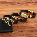 Pulseira de Luxo de Couro Genuíno - LUXURY GENUIN